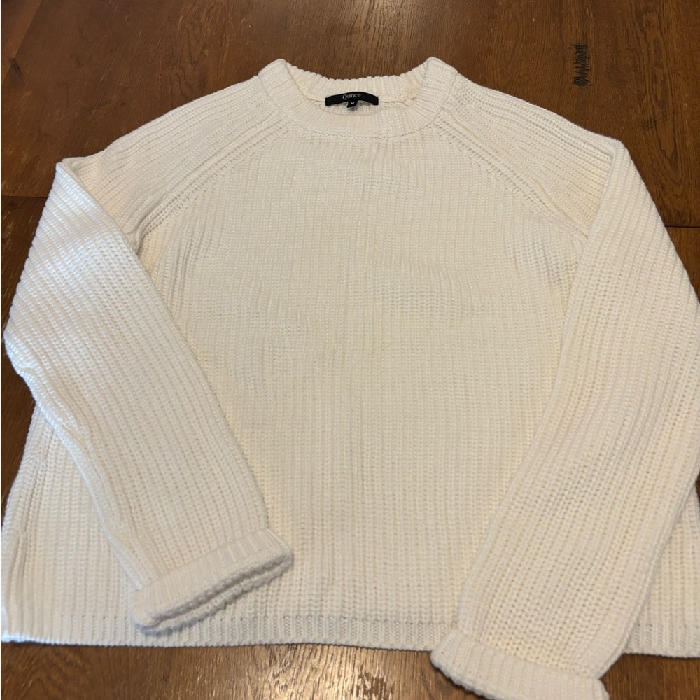 Quince 100% Cotton Fisherman Sweater.